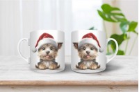yorkshire terrier mintás karácsonyi bögre 25