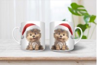 yorkshire terrier mintás karácsonyi bögre 26