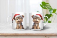 yorkshire terrier mintás karácsonyi bögre 27