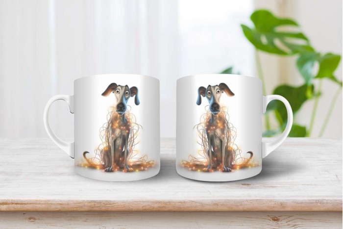 karácsonyi agár mintás bögre 2