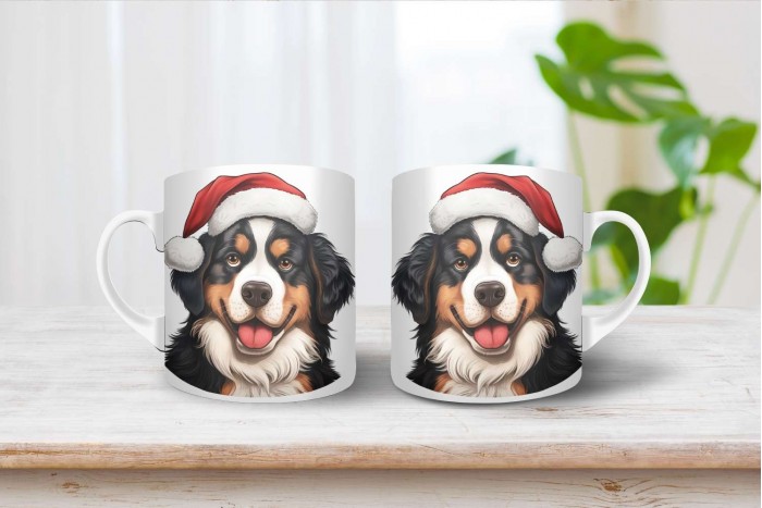 Berni pásztor mintás karácsonyi bögre berni pásztor mintás karácsonyi bögre 2