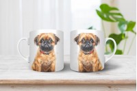 brüsszeli griffon mintás bögre 14