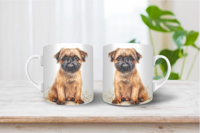 brüsszeli griffon mintás bögre 2