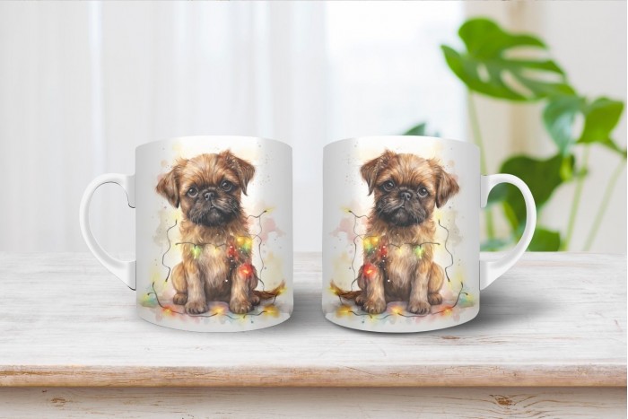 brüsszeli griffon mintás bögre 2