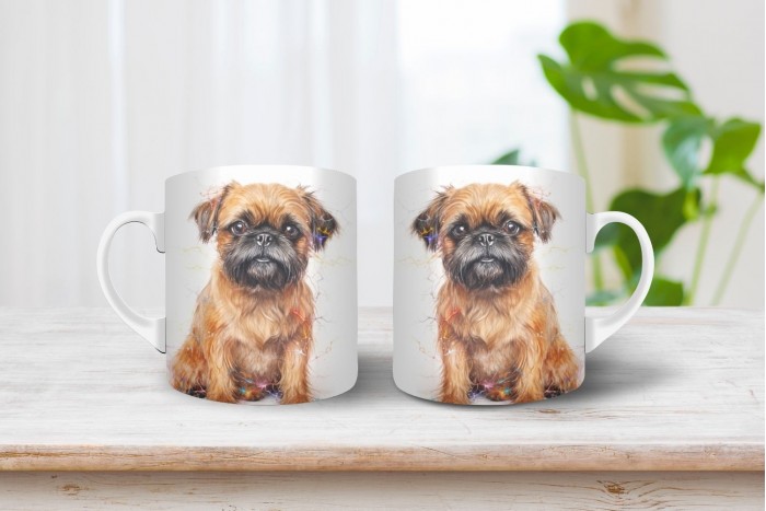 brüsszeli griffon mintás bögre 2