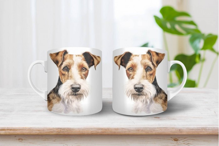 foxterrier mintás bögre 2