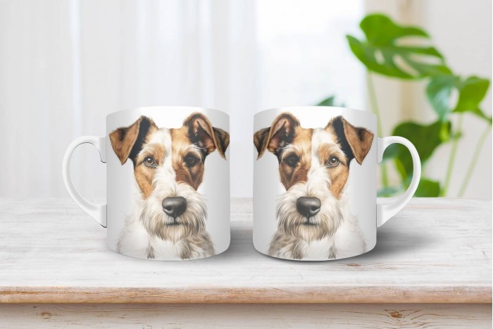 foxterrier mintás bögre 2