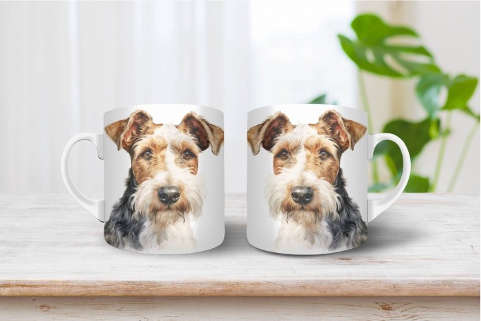 foxterrier mintás bögre 2