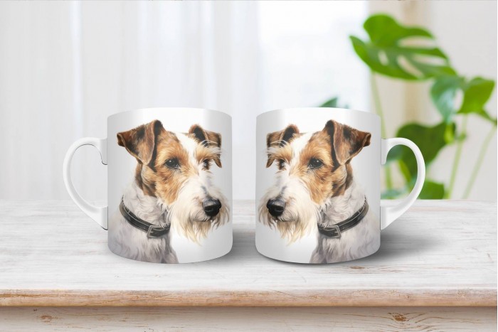 foxterrier mintás bögre 2