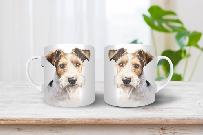 foxterrier mintás bögre 2