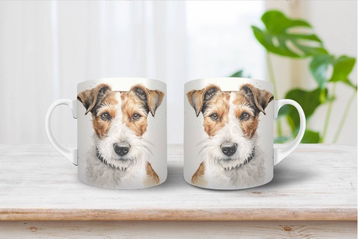 foxterrier mintás bögre 2