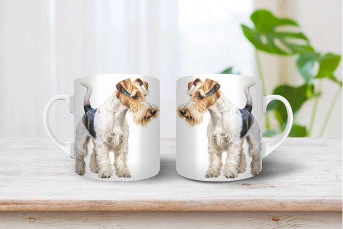 foxterrier mintás bögre 2