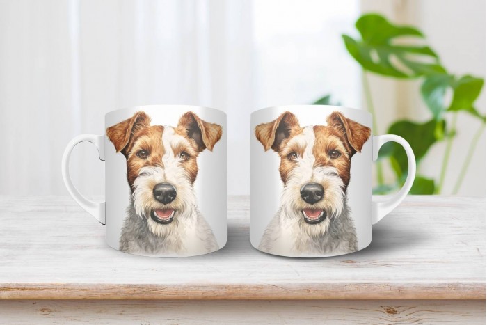 foxterrier mintás bögre 2