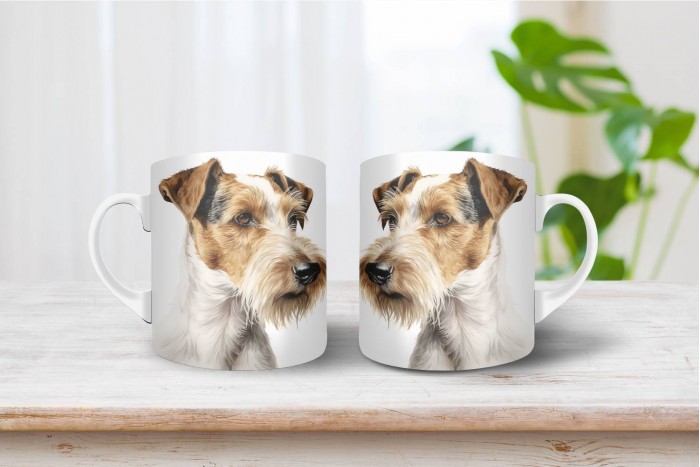 foxterrier mintás bögre 2