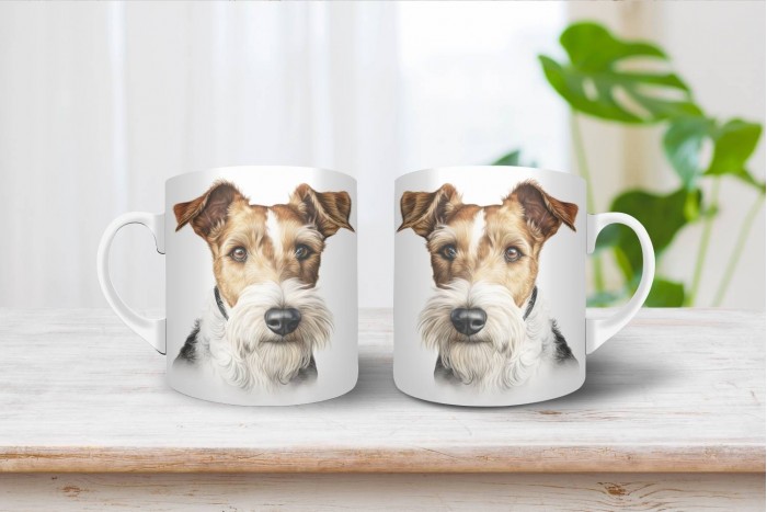 foxterrier mintás bögre 2