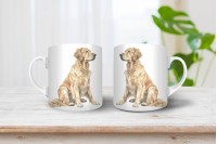 golden-retriever mintás bögre 25