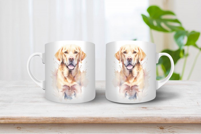 labrador mintás bögre 2