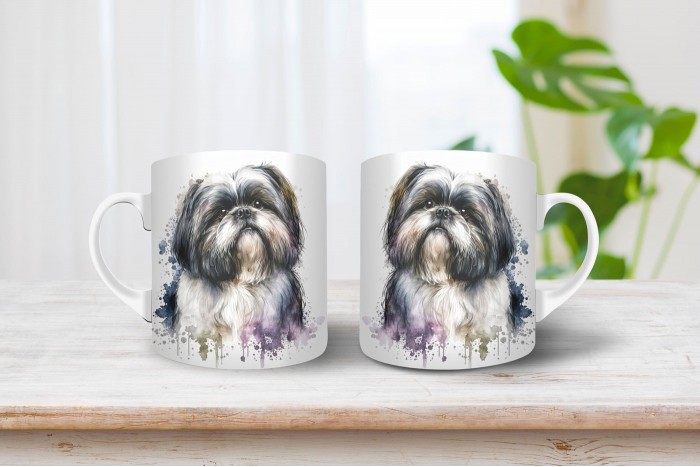 shih-tzu mintás bögre 2