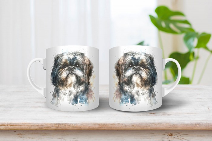 shih-tzu mintás bögre 2