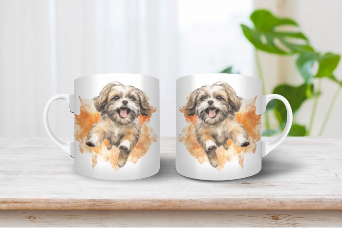 shih-tzu mintás bögre 2