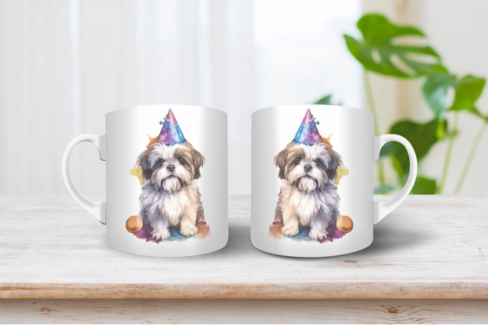 shih-tzu mintás bögre 2