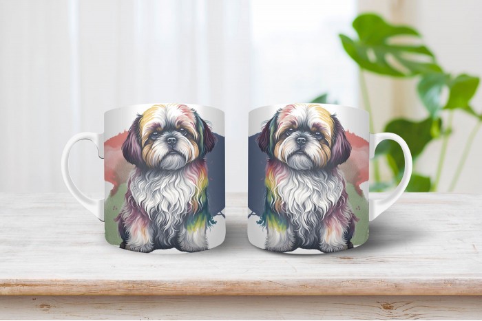 shih-tzu mintás bögre 2