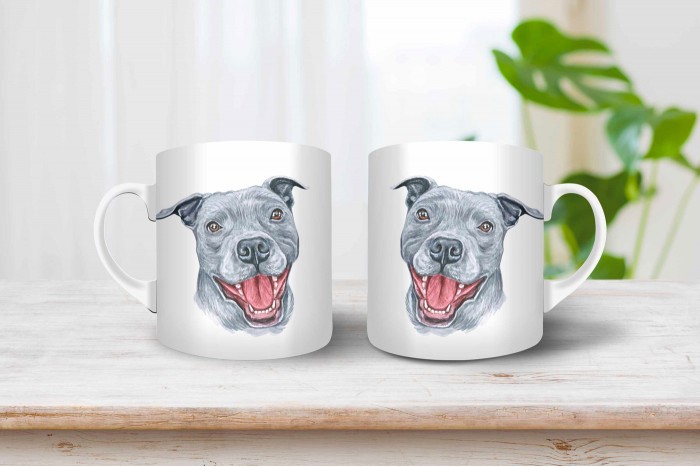  staffordshire bull terrier mintás bögre 2