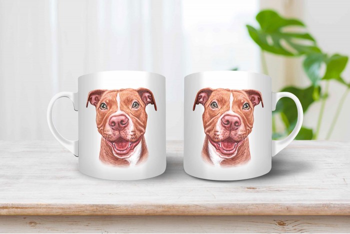  staffordshire bull terrier mintás bögre 2