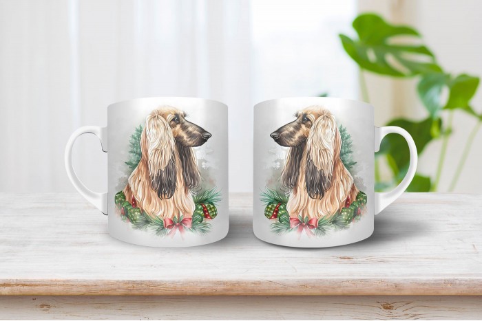 afgán agár mintás bögre 2