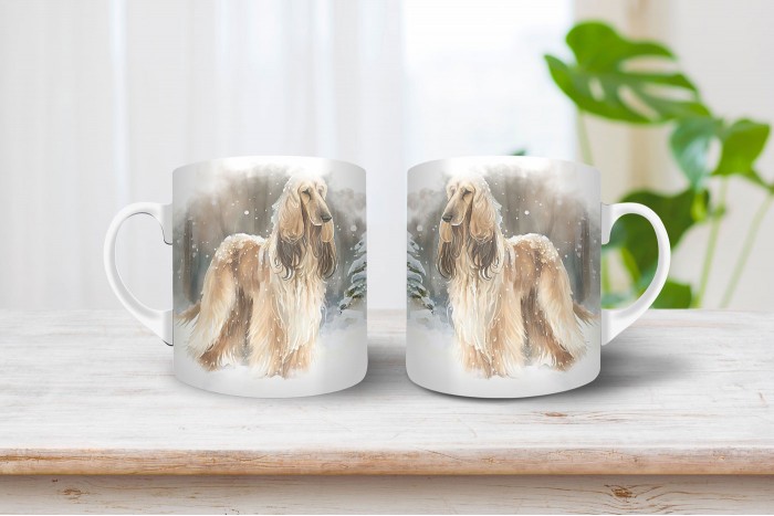 Afgán agár mintás bögre afgán agár mintás bögre 2