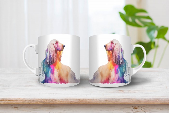 Afgán agár mintás bögre afgán agár mintás bögre 2