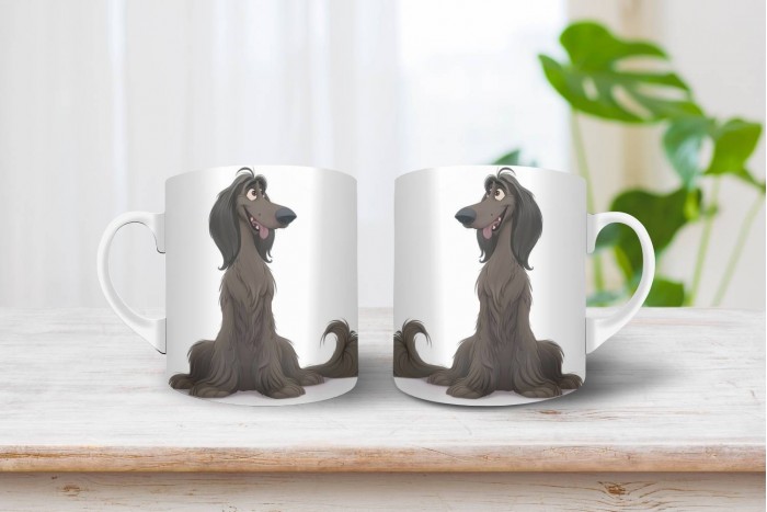 afgán agár mintás bögre 2