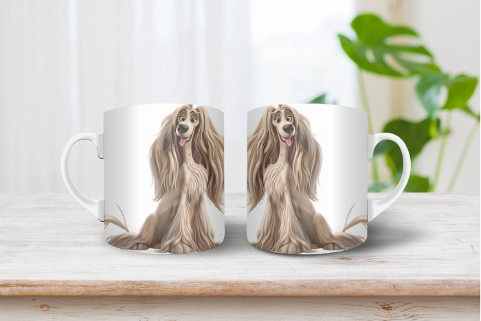 afgán agár mintás bögre 2