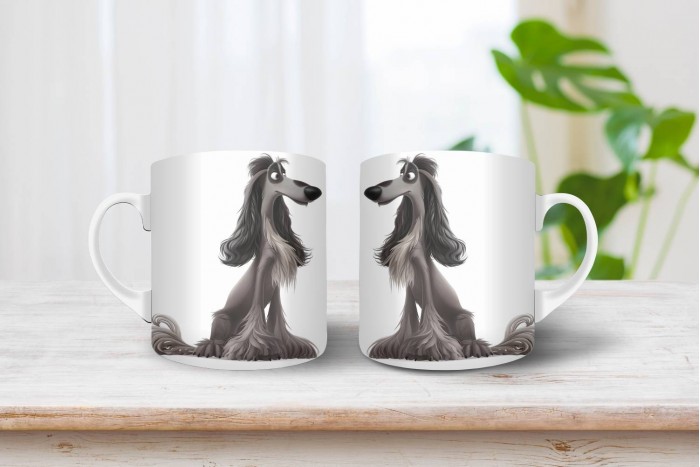 Afgán agár mintás bögre afgán agár mintás bögre 2