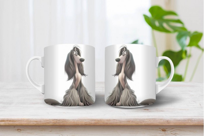 afgán agár mintás bögre 2