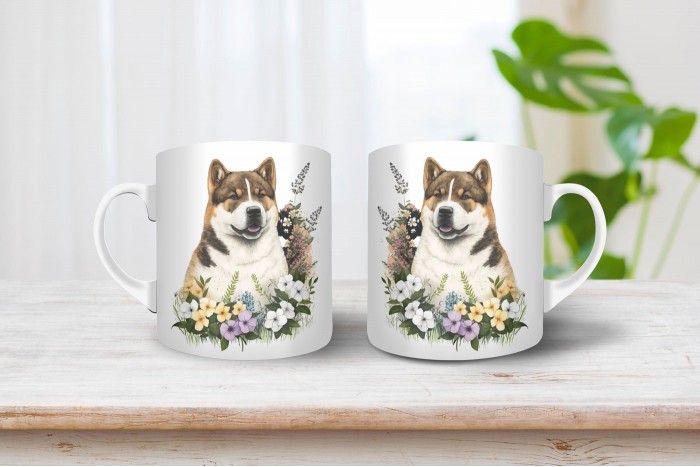 Akita inu mintás bögre akita inu mintás bögre 2