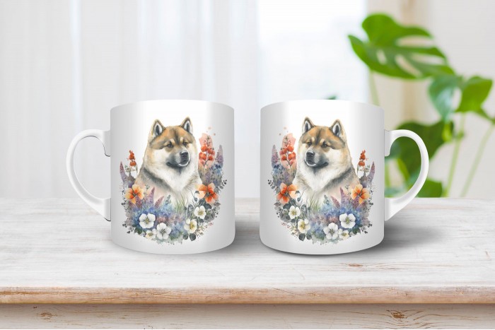 Akita inu mintás bögre akita inu mintás bögre 2