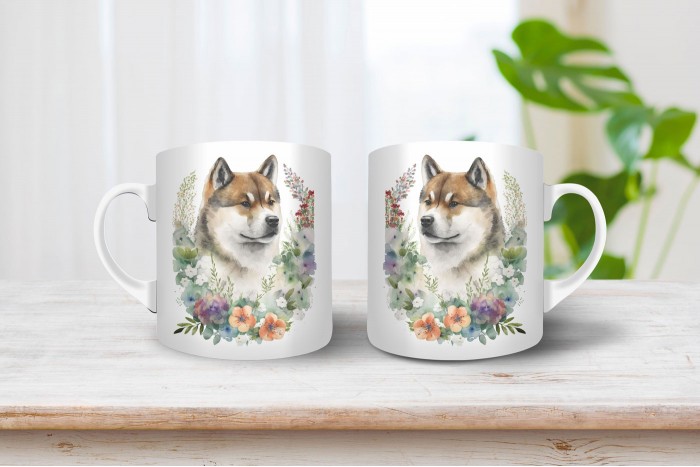 akita inu mintás bögre 2