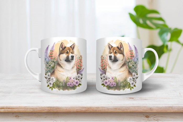 akita inu mintás bögre 2
