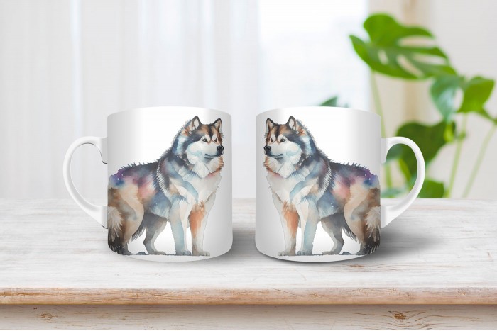 Alaszkai malamut mintás bögre alaszkai malamut mintás bögre 2