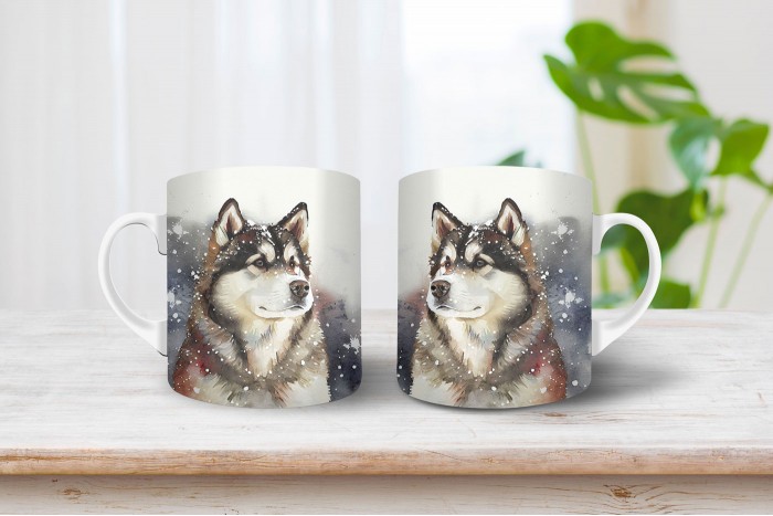 Alaszkai malamut mintás bögre alaszkai malamut mintás bögre 2