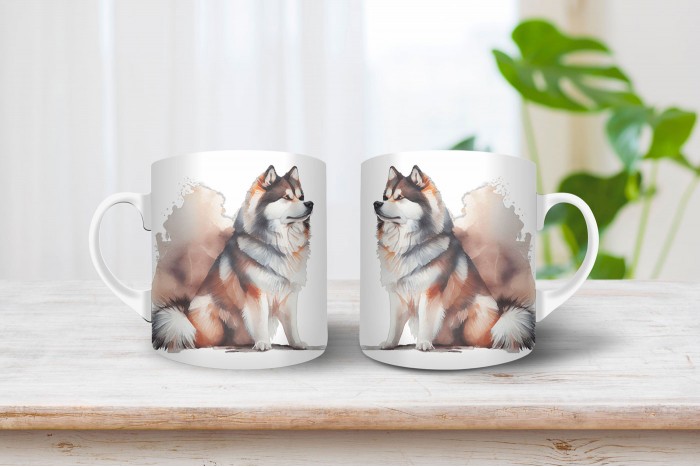 Alaszkai malamut mintás bögre alaszkai malamut mintás bögre 2