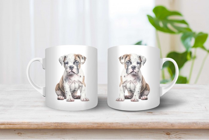 amerikai bulldog mintás bögre 2
