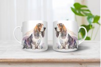 basset hound mintás bögre 9