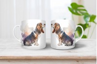 basset hound mintás bögre 10