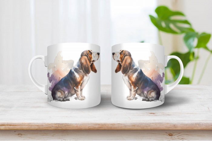 Basset hound mintás bögre basset hound mintás bögre 2