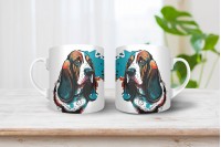 basset hound mintás bögre 6