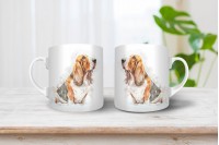 basset hound mintás bögre 8