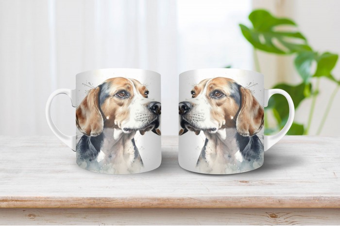 beagle mintás bögre 2