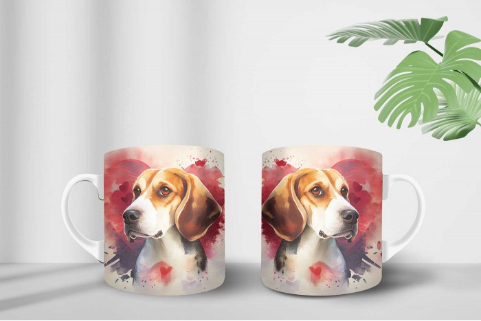 Beagle mintás bögre beagle mintás bögre 2